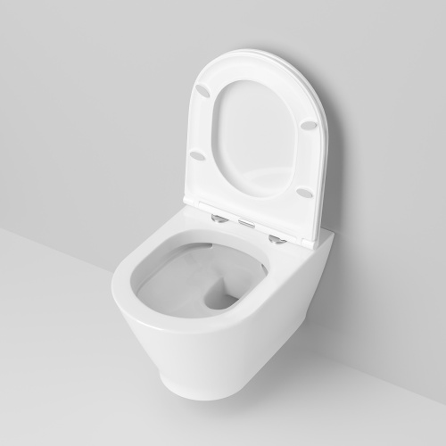 Унитаз подвесной Ambassador Elysium 183K19002RS белый с сиденьем микролифт каскадный смыв - фото 5